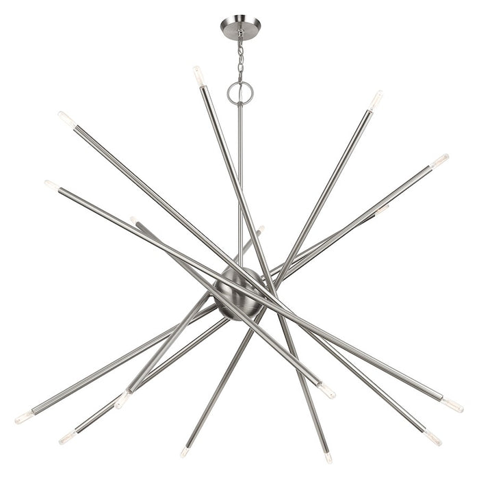 Livex Soho 16Lt Grande Foyer Chandelier, Brushed Nickel