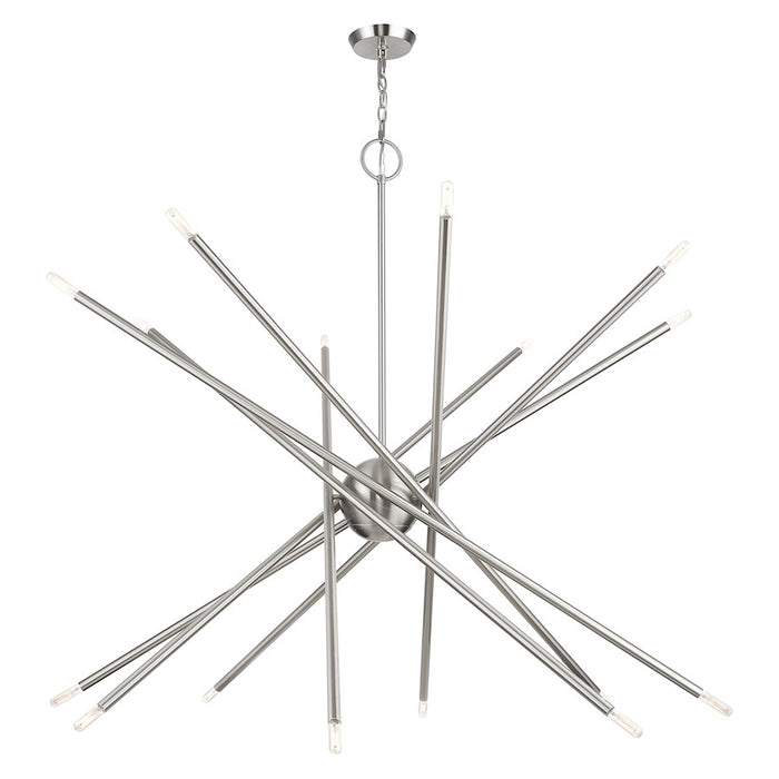 Livex Soho 16Lt Grande Foyer Chandelier, Brushed Nickel