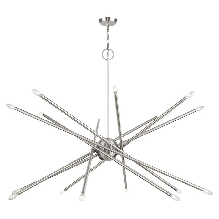 Livex Soho 16Lt Grande Foyer Chandelier, Brushed Nickel