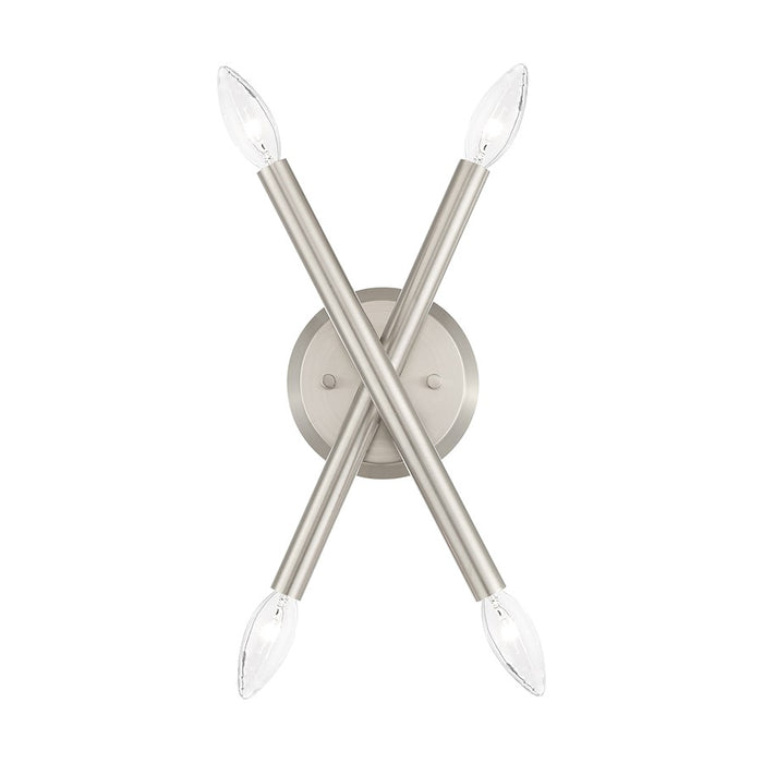 Livex Soho 11.3" 4 Light Sconce, Brushed Nickel