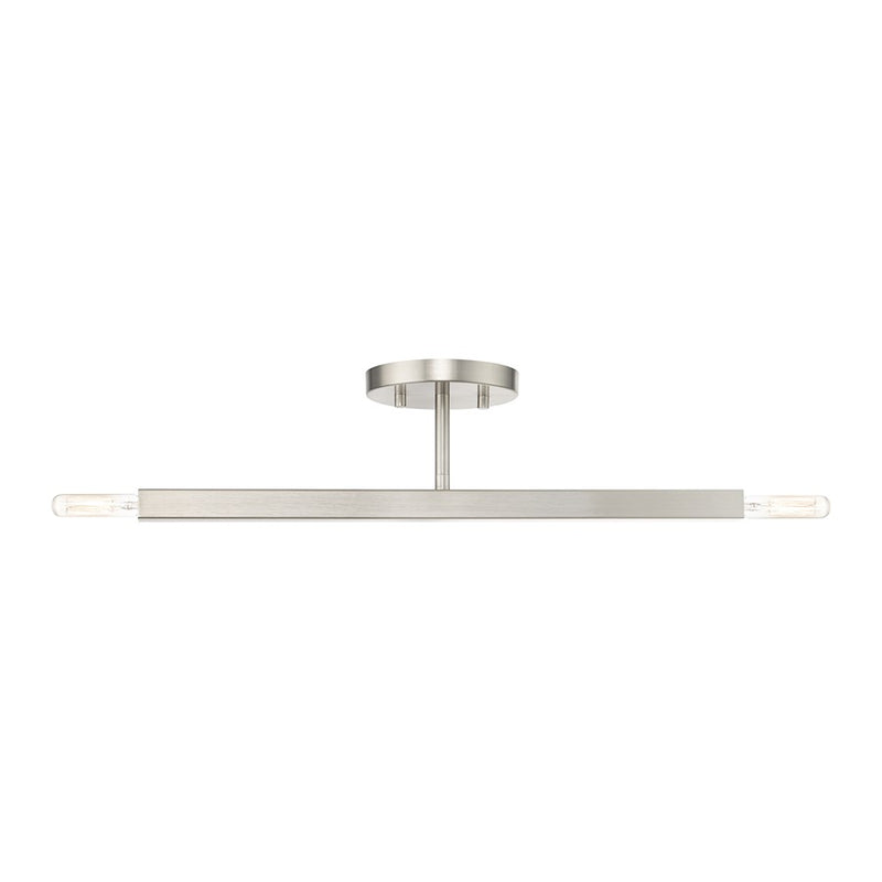 Livex Monaco 2 Light Semi-Flush Mount