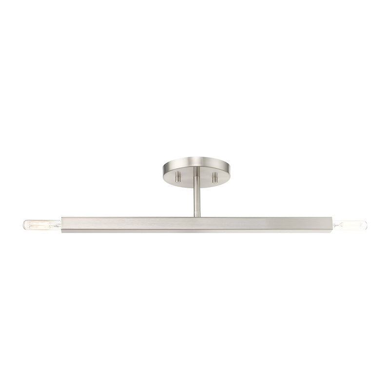 Livex Monaco 2 Light Semi-Flush Mount