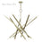 Livex Monaco 14Lt Extra Large Foyer Chandelier, Antique Brass - 46847-01