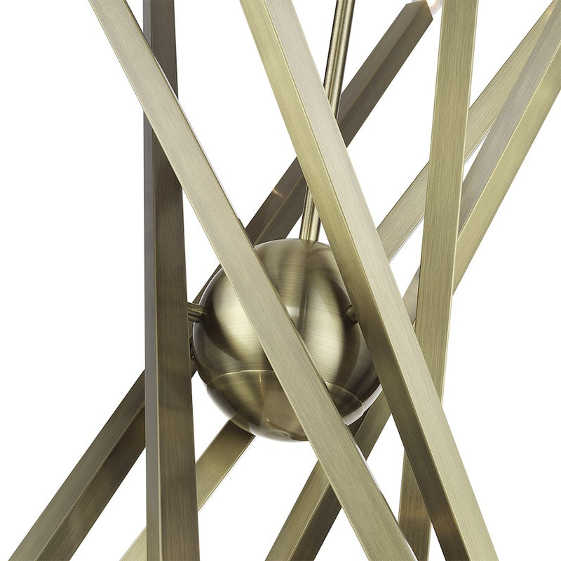 Livex Monaco 14Lt Extra Large Foyer Chandelier, Antique Brass