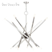 Livex Monaco 14Lt Extra Large Foyer Chandelier, Brushed Nickel - 46847-91