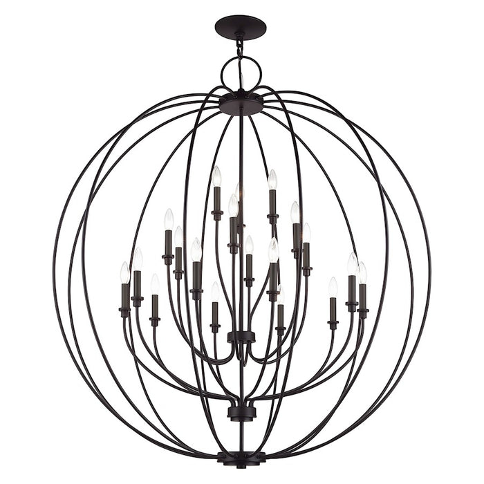 Livex Milania 19Lt Grande Foyer Chandelier, Bronze