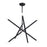 Livex Soho 8Lt Chandelier, Black