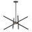 Livex Soho 8Lt Chandelier, Bronze/Antique Brass Accents