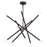 Livex Soho 10Lt Chandelier, Bronze/Antique Brass Accents