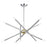Livex Soho 10Lt Chandelier, Polished Chrome/Polished Brass Accents