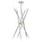 Livex Soho 10Lt Chandelier, Polished Chrome/Polished Brass Accents
