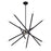 Livex Soho 12Lt Large Chandelier, Black
