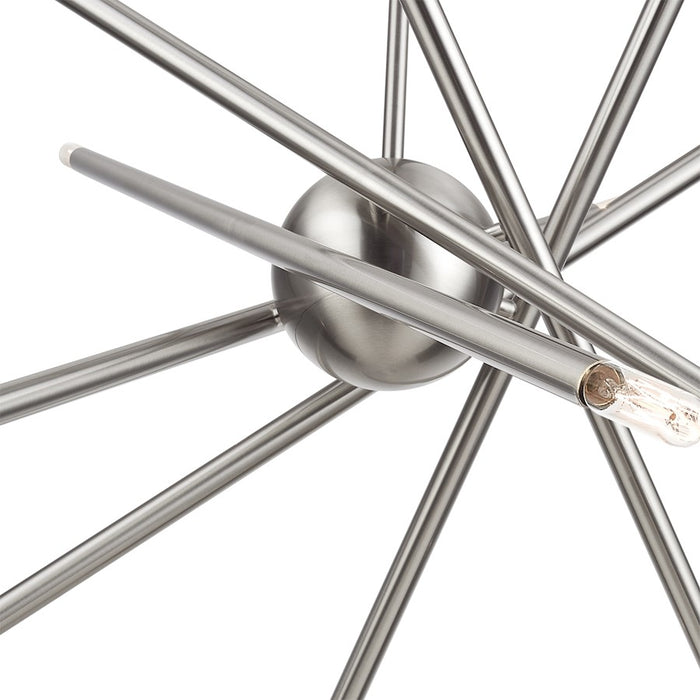 Livex Soho 12Lt Large Chandelier, Brushed Nickel