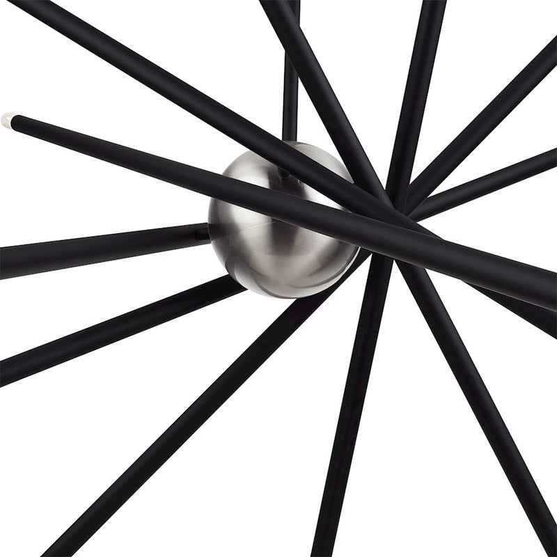 Livex Soho 14Lt Extra Large Foyer Chandelier, Black