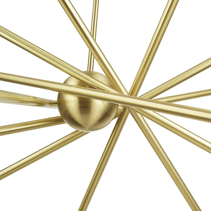 Livex Soho 14Lt Extra Large Foyer Chandelier, Satin Brass