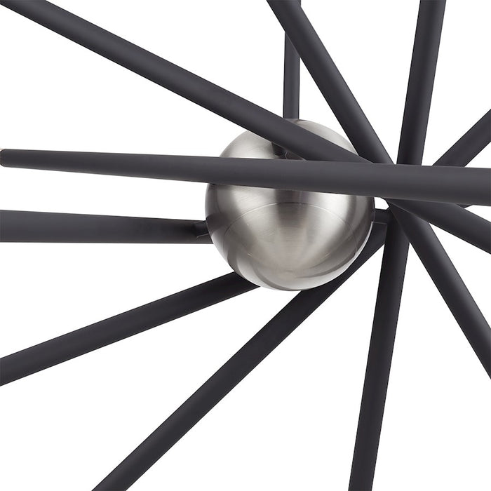 Livex Soho 14Lt XL Foyer Chandelier, Scandinavian Gray/Nickel