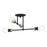 Livex Delacroix 4Lt Semi-Flush, Black/Brushed Nickel Accent