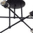 Livex Delacroix 6Lt Semi-Flush, Black/Brushed Nickel Accent