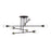 Livex Delacroix 8Lt Semi-Flush, Bronze/Antique Brass Accents