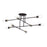 Livex Delacroix 8Lt Semi-Flush, Bronze/Antique Brass Accents