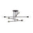 Livex Delacroix 8Lt Semi-Flush, Bronze/Antique Brass Accents
