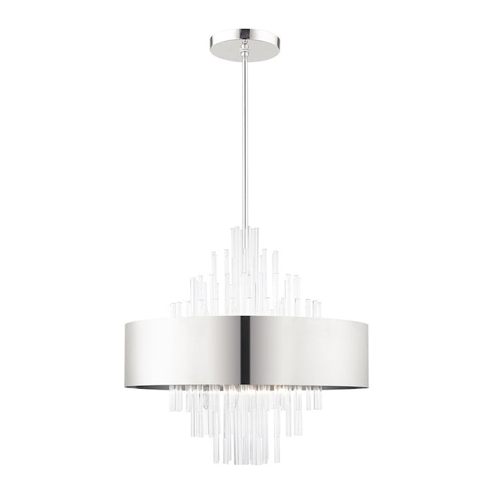 Livex Orenburg Pendant, Crystal Rods