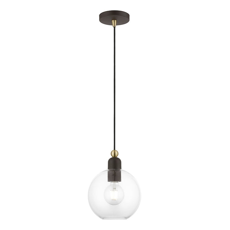 Livex Downtown 1 Light Sphere Pendant