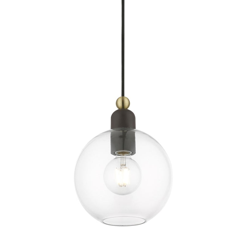 Livex Downtown 1 Light Sphere Pendant