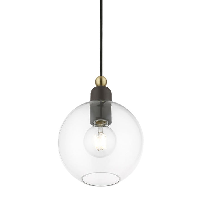Livex Downtown 1 Light Sphere Pendant