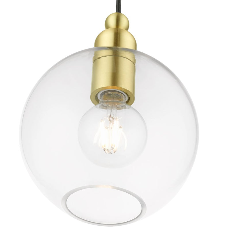 Livex Downtown 1 Light Sphere Pendant