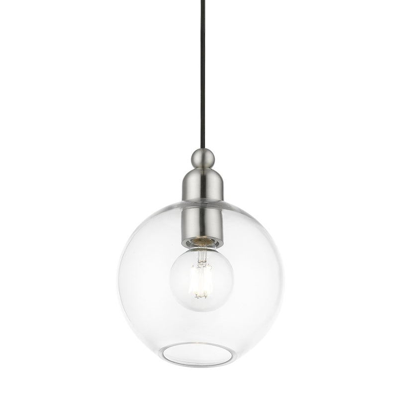 Livex Downtown 1 Light Sphere Pendant