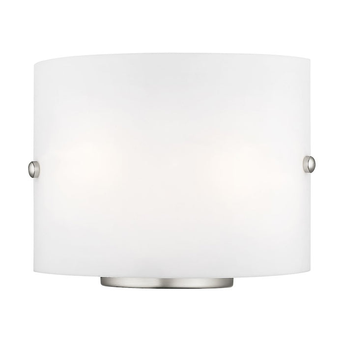 Livex Lighting 2 Light Wall Sconce, Brushed Nickel