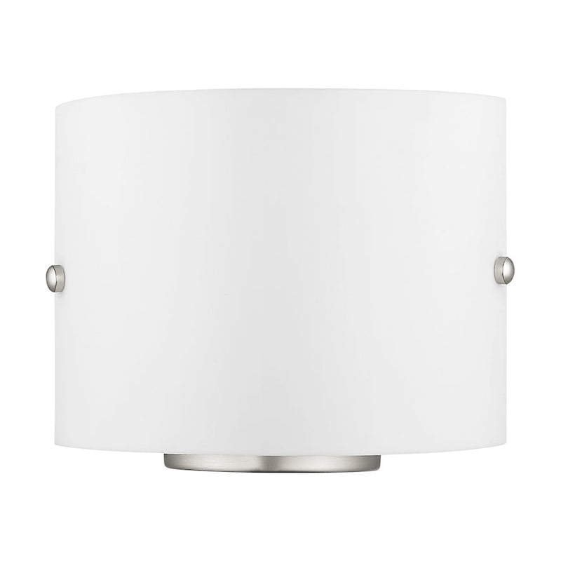 Livex Lighting 2 Light Wall Sconce, Brushed Nickel