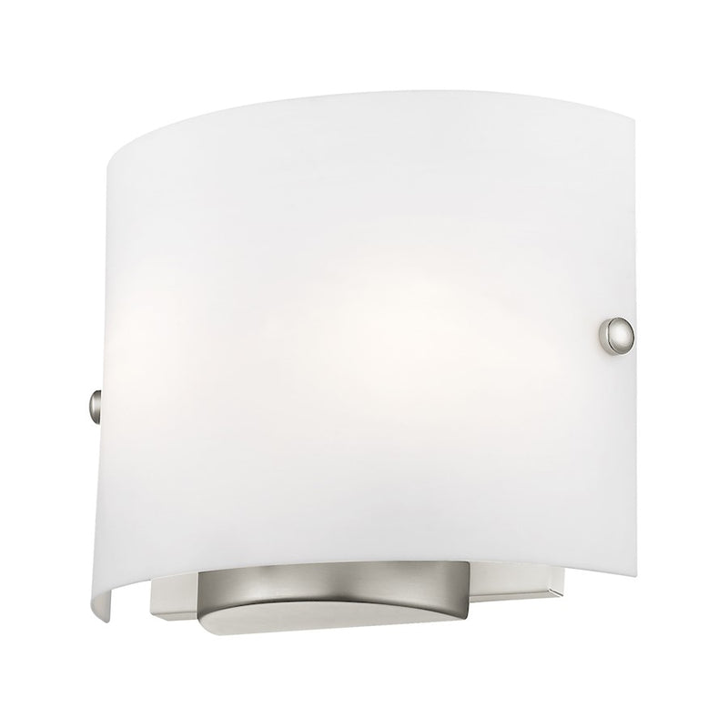 Livex Lighting 2 Light Wall Sconce, Brushed Nickel