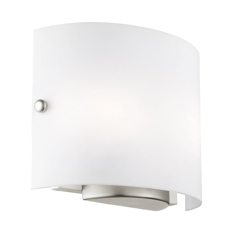 Livex Lighting 2 Light Wall Sconce, Brushed Nickel