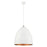 Livex Arlington 3 Light Pendant, Nickel Accents/Gold Inside