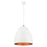 Livex Arlington 3 Light Pendant, Nickel Accents/Gold Inside