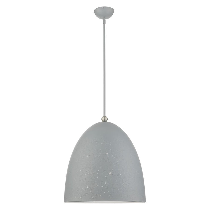Livex Arlington 3 Light Pendant, Nickel Accents/Gold Inside
