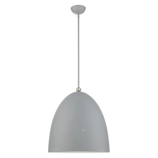 Livex Arlington 3 Light Pendant, Nickel Accents/Gold Inside