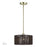 Livex Acordia 1Lt Pendant, Brass/Dark Chocolate Color Polyester Rope - 49122-01