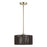 Livex Acordia 1Lt Pendant, Brass/Dark Chocolate Color Polyester Rope