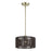 Livex Acordia 1Lt Pendant, Brass/Dark Chocolate Color Polyester Rope