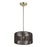 Livex Acordia 1Lt Pendant, Brass/Dark Chocolate Color Polyester Rope
