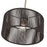 Livex Acordia 1Lt Pendant, Brass/Dark Chocolate Color Polyester Rope