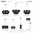 Livex Acordia 1Lt Pendant, Brass/Dark Chocolate Color Polyester Rope