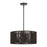 Livex Acordia 3Lt Pendant Chandelier, Bronze/Chocolate Polyester