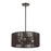 Livex Acordia 3Lt Pendant Chandelier, Bronze/Chocolate Polyester