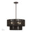 Livex Acordia 4Lt Pendant Chandelier, Bronze/Chocolate Polyester - 49125-92