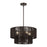 Livex Acordia 4Lt Pendant Chandelier, Bronze/Chocolate Polyester