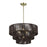 Livex Acordia 6Lt Pendant Chandelier, Brass/Chocolate Polyester